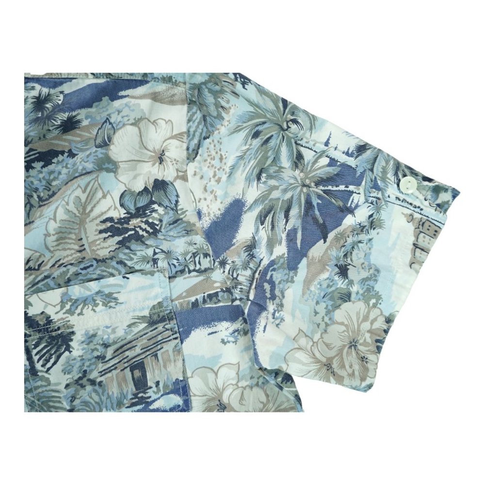 Vintage Bill Blass Jeans Designer Floral/Palms Shirt Button Up‎ Women's Small S - Picture 4 of 5